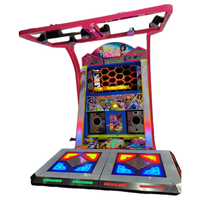 Machine de danse interactive 55 pouces à monnayeur, jeu d'arcade pour deux personnes, machine de danse somatosensorielle