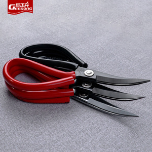 Juzhengsheng <span class=keywords><strong>Ciseaux</strong></span> à pointe incurvée en acier inoxydable faits à la main <span class=keywords><strong>Utilisation</strong></span> industrielle lisse pour la coupe en caoutchouc Sac en cuir Semelle de chaussure Arc - Product Image 1