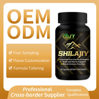 Capsules de Shilajit 85 Plus Minéraux, Boost d'Énergie Naturel, Soutien Cognitif, Santé Immunitaire, Complément Alimentaire OEM