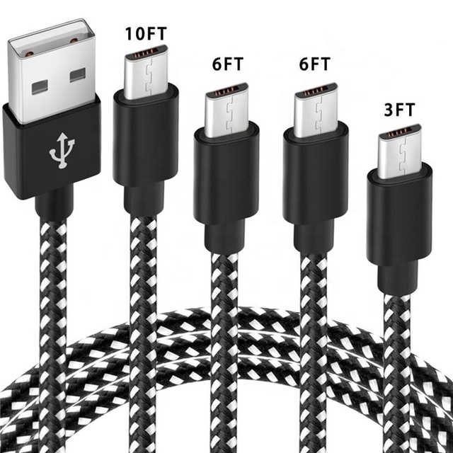 Factory Outlet Braided Micro Usb Cable Nylon Fast Charge Nylon Phone Cable