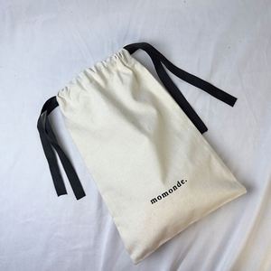 Eco-Friendly Biodegradable Organic Cotton <b>Drawstring</b> <b>Pouches</b> for Gift Use with Custom Logo - Product Image 6