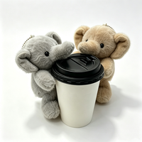 Décoration de tasse à café personnalisée avec logo, jouet en peluche rembourré