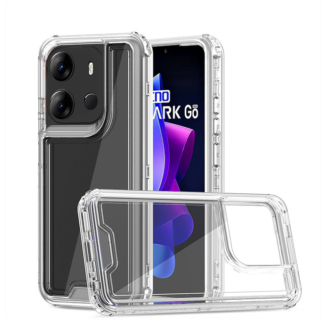 X703 3 in 1 360 Protective Cell Phone Case Cover Armor Hybrid Accessories Case for Tecno 10 Pro