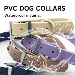 Beliebte Multifunktions kreative <span class=keywords><strong>PVC</strong></span> Hunde halsband Leine Set Einstellbare Größe Solid Pattern Schnalle Dekoration Umwelt freundliches Training - Product Image 3
