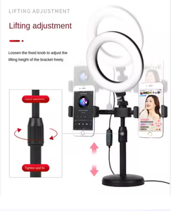 Support de décoration rotatif à 360° <span class=keywords><strong>pour</strong></span> accessoires photographiques, support de trépied <span class=keywords><strong>pour</strong></span> anneau lumineux, support de téléphone <span class=keywords><strong>pour</strong></span> selfie, LED <span class=keywords><strong>pour</strong></span> fête - Product Image 2