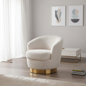 Modern Soft Wide <b>Upholstered</b> Swivel Barrel <b>Chair</b> Living Room Leisure <b>Chair</b> Lounge <b>Chair</b> For Home Hotel Furniture - Product Image 5