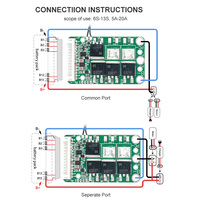 TDT TDT-8992 24V/36V/48V 7S-13S LiFePO4/Li-ion BMS Protección Contra Sobrecarga/Descarga/Sobrecorriente, Sensor de Temperatura, Certificado ISO9001