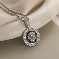 Bijoux fantaisie collier femme plaqué or 18 carats animal tête de léopard collier zircon haute qualité hip hop tendance bijoux personnalisés