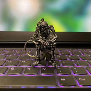 Skeleton Skull Keychain Hộp Sọ Sáng Tạo Trên Nhà Vệ Sinh Punk Dây Móc Khóa Cho Nam Giới Mới Lạ Key Chủ Cho Ví Hoặc Túi - Product Image 5