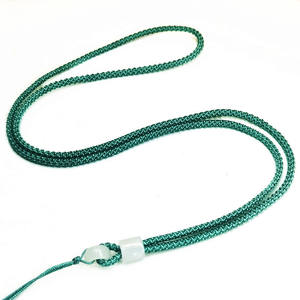 Collana con Cordino Intrecciato a Mano Regolabile Fai-da-te con Ciondolo in Cristallo, Smeraldo, Agata, Ambra - Accessori per Collane - Product Image 5