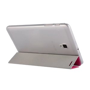 Étui pour <span class=keywords><strong>tablette</strong></span> <span class=keywords><strong>Samsung</strong></span> <span class=keywords><strong>Galaxy</strong></span> <span class=keywords><strong>Tab</strong></span> <span class=keywords><strong>A</strong></span> <span class=keywords><strong>8</strong></span>.0 T385 T380 2017, ultra fin, à trois volets, texture soie, en cuir PU. - Product Image 3