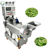 Máquina Procesadora de Alimentos con Doble Cabezal Desmontable y Motor Automático para Cortar y Triturar Verduras, Frutas y Patatas - Suministro Directo
