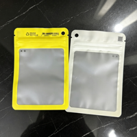Accessoires pour étuis de téléphone portable, sac d'emballage électronique transparent à fermeture éclair auto-adhésive