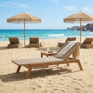 Les chaises longues modernes sont conçues pour le luxe et le confort en plein air, alliant style élégant avec des matériaux durables. - Product Image 6