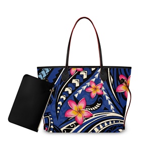 Borsa Tote Grande con Motivo Floreale Hawaiano <span class=keywords><strong>di</strong></span> <span class=keywords><strong>Tendenza</strong></span> per Donne, con Pochette Piccola, 16L, in Pelle PU, Borse da Viaggio e Borsette da Donna - Product Image 1