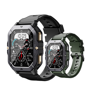 남성 스포츠 시계 심박수 감지 시계 얼굴 1 ATM 방수 혈압 운동 스포츠 추적기 건강 레코더 - Product Image 1