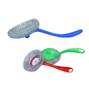 Estropajo de lana de acero de mango largo, desengrasante, limpiador de ollas, estropajo de cocina al por mayor. - Product Image 5