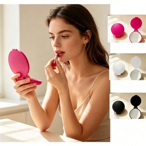Miroirs de poche pliables miniatures en gros, petits accessoires de maquillage portables pour sacs à main, idéaux pour les voyages, les fêtes, les mariages, les anniversaires, ou comme cadeaux pour filles. - Product Image 1
