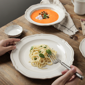 Ensemble d'assiettes en <span class=keywords><strong>porcelaine</strong></span> Nature Vantage <span class=keywords><strong>Assiette</strong></span> Plats Vaisselle Pour Thème Restaurant Hôtel Banquet Événements Vaisselle Assiettes en céramique - Product Image 3