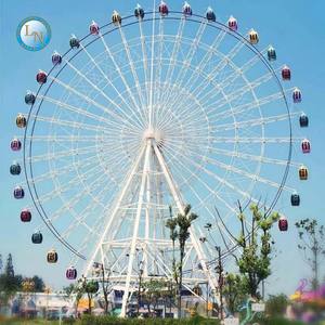 Grande roue géante de 65 m, manège de parc d'attractions, roue panoramique extérieure pour vue sur la skyline de la ville - Product Image 2
