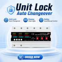Commutateur de transfert automatique JIUJI 63A avec protection contre les surtensions et les sous-tensions et protection contre les surintensités, sélecteur de phase automatique JJVPD6-63VAKW