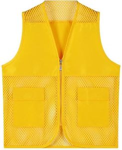 Gilet Traspirante in Rete per Volontari con Strisce Riflettenti ad Alta Visibilità per Eventi, Festival, Gare Benefiche, Personale con Logo Personalizzato - Product Image 1