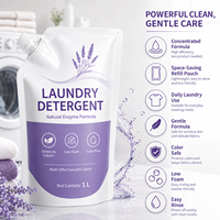 Liquide de lavage domestique personnalisé OEM écologique, antibactérien, formule douce et sûre, dissolution efficace de la saleté pour le lavage des vêtements