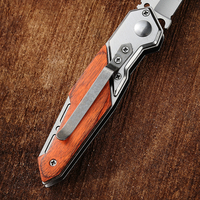 Bochen usine tactique lame pliante couteau couleur manche en bois couteau de poche Camping chasse extérieur EDC outil couteau de survie