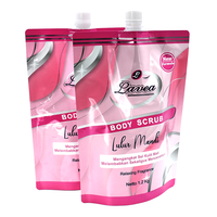 Sachets Doypack laminés personnalisés avec bec verseur pour gommage corporel, impression UV, thermoscellables, 1,2 kg, fournisseur d'emballages cosmétiques