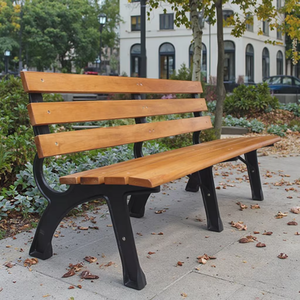 <span class=keywords><strong>Panchina</strong></span> in Legno Massello e Alluminio per Parchi e Aree Ricreative, Seduta Lunga per Relax in <span class=keywords><strong>Giardino</strong></span>, Patio, Palestra e Centri Commerciali - Product Image 6
