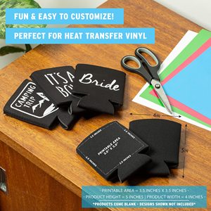 ปลอกหุ้มกระป๋องเบียร์แบบนิ่ม ปลอกหุ้มกระป๋องเบียร์แบบมีฉนวนกันความร้อนสีดำล้วน สำหรับกระป๋องโซดา เบียร์ และขวดน้ำ - Product Image 5