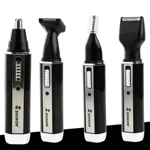 4d Sh2051 Fabriek Directe Verkoop Neus Haar Trimmer Draadloze Draagbare 4 In 1 Multifunctionele Scheerapparaten Neus Trimmers Mannen