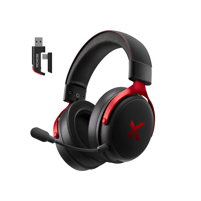 MCHOSE V9 PRO Wireless Gaming Headset 7.1 Surround Sound,  Low Latency, 250Hr Battery, Noise Canceling Mic BT 5.3