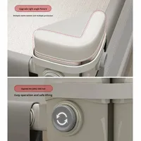 Cama para niños, cerca de seguridad suave para bebés, barandilla anticaída, barandilla para cama para bebés con un lado elevado