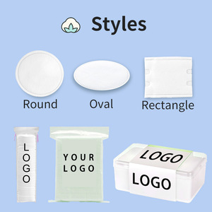 Bông tẩy trang hữu cơ cao cấp, dùng một lần, làm từ bông nguyên chất, dùng cho mặt, làm sạch da, dưỡng da, dùng với toner. - Product Image 5