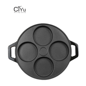 Vente en gros de poêles à oeufs à 4 trous avec logo personnalisé Moule à gaufres antiadhésif en fonte Moule à gâteaux Plats et casseroles de cuisson - Product Image 2