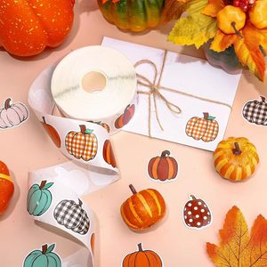 Pegatinas Autoadhesivas con Forma de Calabaza en Varios Estilos, Etiquetas de Halloween para Niños, Regalos, Decoración de Tazas y Cuadernos - Product Image 3