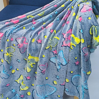 Ensembles de couettes étoiles de dessins animés housse de couette garçons filles couvertures ensemble de literie couverture lumineuse dans le noir vente en gros