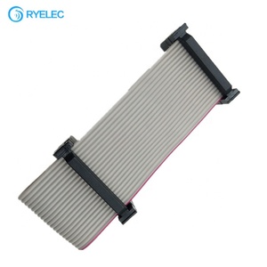Factory Customization Double <b>Row</b> 2x10pin IDC 2.54mm to 20 Pin Idc2.54 Pitch Female Flat Flex Ribbon Cable Assembly with Machine - Product Image 1