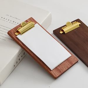 Mini porte-documents en bois, petit porte-documents, présentoir <span class=keywords><strong>de</strong></span> reçus, tableau <span class=keywords><strong>de</strong></span> notes, porte-recettes <span class=keywords><strong>de</strong></span> <span class=keywords><strong>cuisine</strong></span> pour restaurants, supports <span class=keywords><strong>de</strong></span> menus - Product Image 1