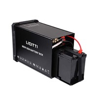 LICITTI NEW GEN - Caja de Baterías LiFePO4 de 3000W, 4000W, 5000W con Inversor Solar de 12V, 24V, 48V de Alta Capacidad