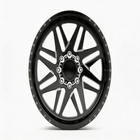 SL 20X14 30X12 28X16 24X12 Roda Truk Tempa Tunggal Super Poles Khusus dengan 8X170 8X180 6X135 Deep Lip untuk Ford F150 F250