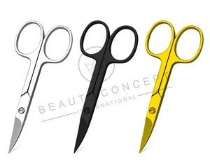 Tijeras para Cutículas de Acero Inoxidable de Alta Calidad con Hoja Curva para Diestros, Punta Afilada para Recortar Cejas, Vello de la Nariz y Maquillaje - Product Image 6