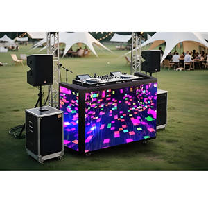 DJ Booth Table Booth для близкого клуба DJ Booth светодиодный дисплей индивидуальный креативный цифровой экран для сценического мероприятия