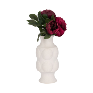 Vaso in ceramica goffrata testurizzata per l'arredamento del soggiorno, elegante vaso per fiori per casa, sala da pranzo, camera da letto, ufficio - Product Image 2