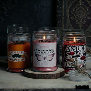 Velas de Bendición de Siete Temas Transfronterizas, Cera de Soja Natural, Flores Secas, Artesanía Mágica de Vertido, Meditación y Sanación - Product Image 3