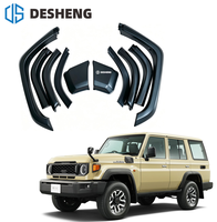 8 pièces Élargisseurs d'ailes style OE pour Toyota Land Cruiser 70 LC70 LC76 LFJ70 FJ76 HZ 2024+ SUV Avant Arrière Peignables