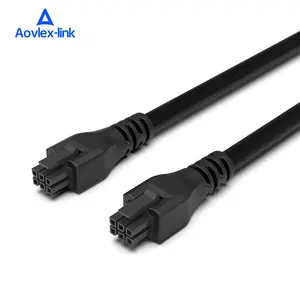 OEM ที่กําหนดเองสี่เหลี่ยมผืนผ้าสาย Molex จัมเปอร์ Micro-Fit 3.0 Series 2 3 4 6 8 ตําแหน่ง CRIMP Connector สายไฟชุดสายเคเบิล