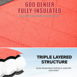 Grande tente de pêche sur glace isolée, carrée, double couche, en coton épais, résistante au froid, pour l'hiver et l'extérieur - Product Image 6