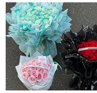 Kertas Kemasan Bunga Tahan Air Grosir, Film OPP, Kertas Buket Buatan Tangan DIY, Bahan Pengaturan Bunga Florist